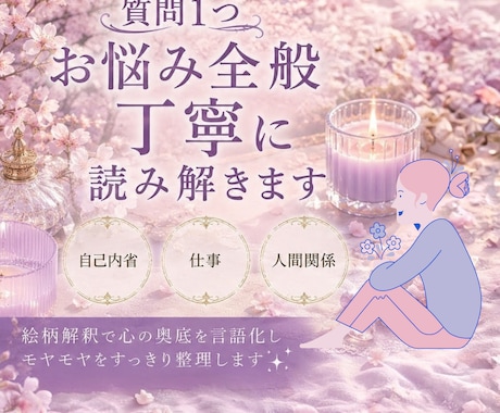 質問1つ自己内省・仕事・人間関係等を深く占います 7月末までモニター価格！2000文字以上でお届けします。 イメージ1