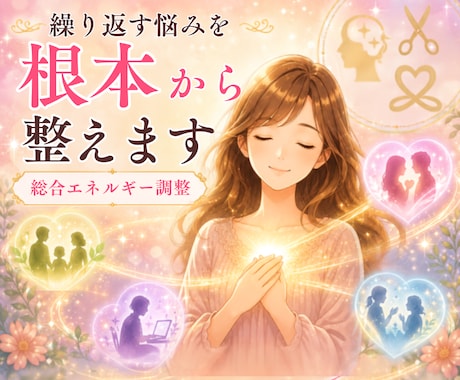 繰り返すお悩みを根本から整えるエネルギー調整します コードカット/ブロック置換え/縁結びでしっかり遠隔ヒーリング イメージ1