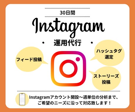 得意を生かしたチームでInstagram代行します 画像制作費込み！ヒアリングから細やかなサポートを致します＊ イメージ1