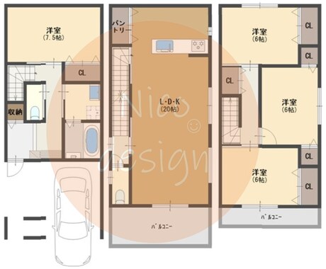 不動産物件　間取り図面作成いたします 可愛く素早くをモットーに作成いたします イメージ2