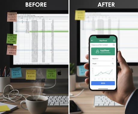 AppSheetで現場Excelをスマホ化します 【実績作り限定】今ならモニター価格！（3名様まで！） イメージ1