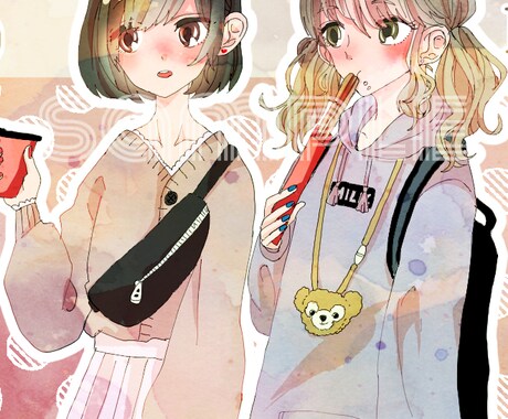 SNS・なりきりなどに使うアイコンを作成します オリジナルも版権も！ざくざく系絵柄で青年を描くのが得意です！ イメージ2