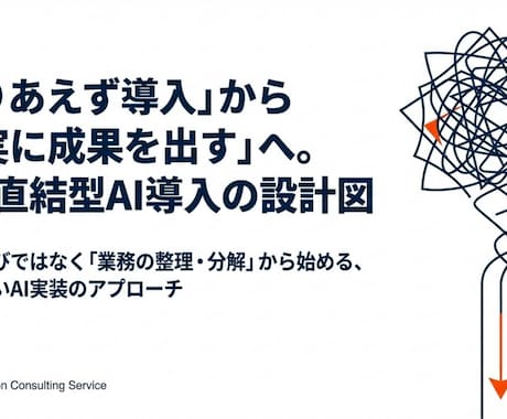 web面談で相談！業務分解・AI導入相談受けます 業務整理のサポートから実装代行相談まで イメージ1