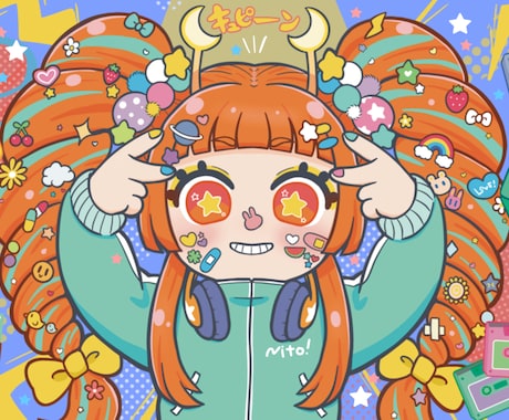 もちもちかわいいイラスト描きます CDジャケット、MV、Vtuber、プレゼント絵などなど！ イメージ2