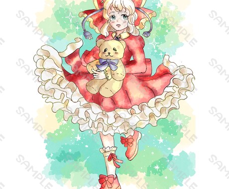 手書き風のかわいらしいイラストを作成します ふわふわした可愛いイラストを描けます イメージ2