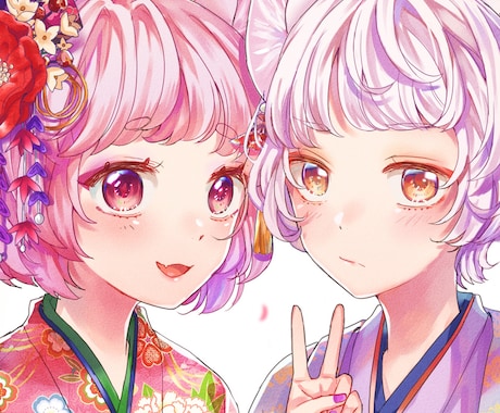 ＳNSアイコン描きます かわいい女の子、かっこいい男の子はもちろんデフォルメも可！ イメージ1