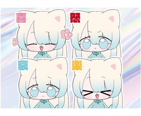 ぽよぽよ動くかわいいLiev2Dモデル作成します 【先着3名様】ぽよぽよ動くミニキャラで活動してみませんか？ イメージ2