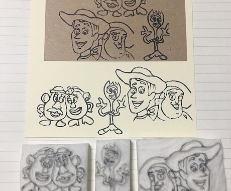 消しゴムはんこ作ります お名前はんこ、ロゴ、キャラクターご希望にお応えします。 イメージ2