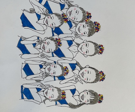 ゆるくてほんわかイラストを（人物）や挿絵も描きます ゆるい似顔絵やイラスト。雰囲気が伝わるように描きます イメージ2