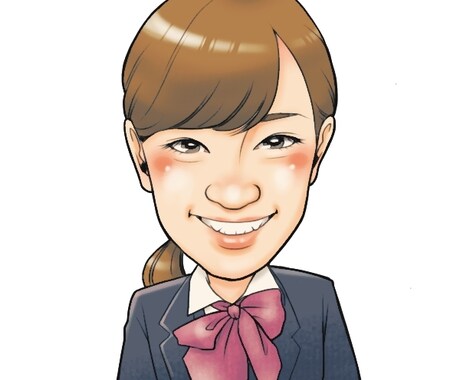 名刺やアイコン向きの似顔絵を提供いたします インパクトのある似顔絵をオシャレに描きます イメージ2