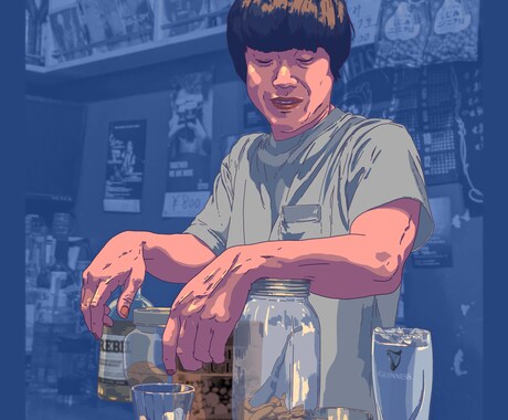 ポップ＆スタイリッシュなトレースイラスト作成します あなたの写真から目を引く一枚かっこいい一枚を イメージ2