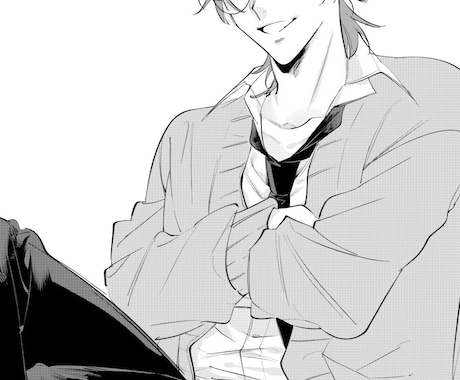 白黒の1枚絵のご依頼承っております 白黒に特化した絵、漫画が得意です。 イメージ1