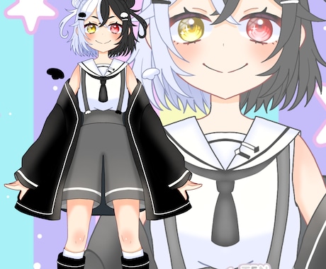女の子のイラストや配信用立ち絵・描きます ふわふわ可愛いい女の子描きます！デフォルメキャラもOKです♪ イメージ2