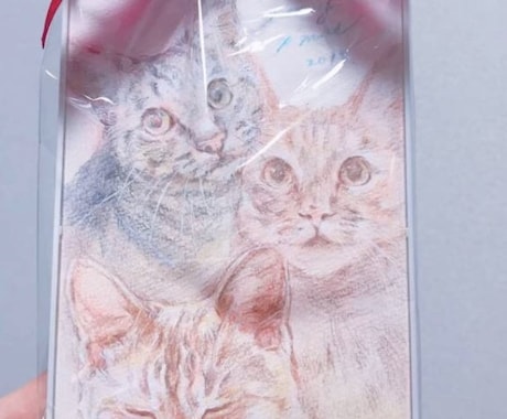 動物の絵を描きます あなたの家の可愛い家族を描きます イメージ1