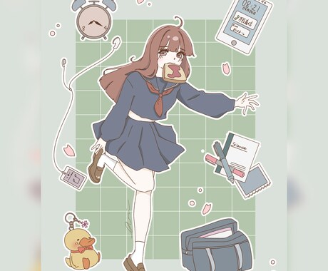 柔らかいアイコン・人物イラスト制作します 大切なキャラクターを雰囲気を、やさしい色合いで丁寧に描きます イメージ2