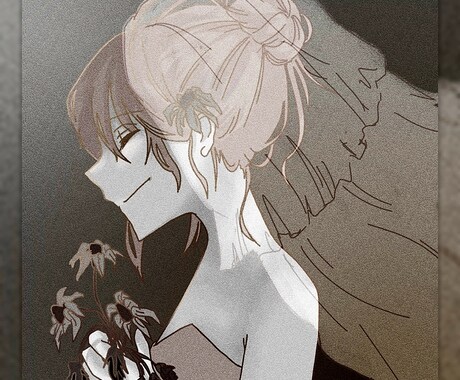 あなただけのアイコン描きます 白黒イラストが中心ですがカラーも希望があれば描きます! イメージ2