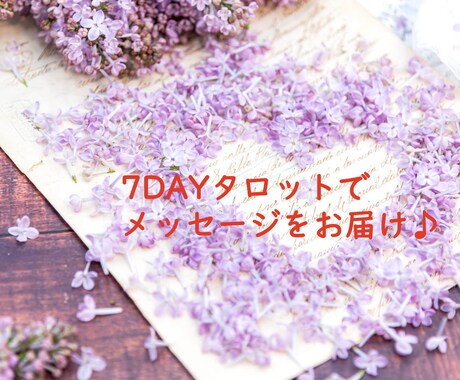 ７DAYタロット♪お引きします あなたへ運気アップのメッセージをお届け♪ イメージ1