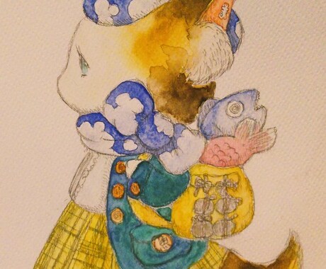 猫のイラスト描ます あなたのお家の猫のイラスト描きます。 イメージ2