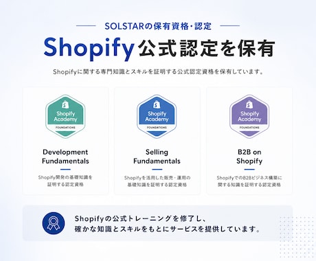 Shopify月額保守｜修正・更新・相談します 認定資格チームが貴社のShopify担当として月額で伴走 イメージ2