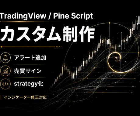 TradingViewのカスタム制作をします アラート追加・売買サイン作成に対応 イメージ1
