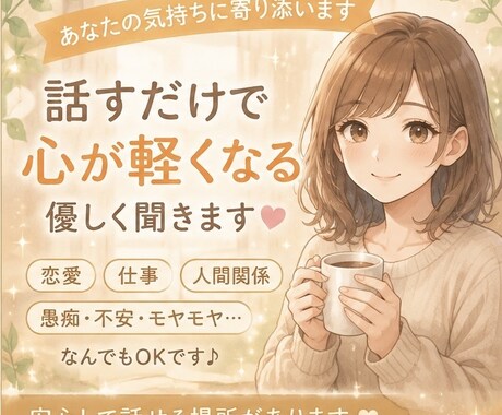 ストレス発散どうぞ！ムカつくこと全部聞きます イライラ愚痴　ぜーんぶ聞きます！吐き出してスッキリしちゃおう イメージ1