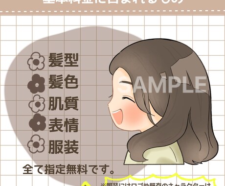 ゆるふわで好印象な横顔のSNSアイコンを作成します 1000円で表情、髪型、服装まで全部込みでお作りします！ イメージ2