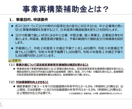 事業再構築補助金の事業計画書を作成サポートします 政府系金融機関出身プロが事業計画書作成をサポートします イメージ2