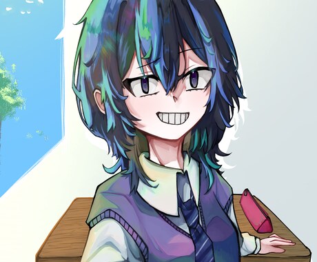 依頼者に合わせた柔軟な対応で厚塗りイラスト描きます お安くハイクオリティなイラストをお届けします イメージ2