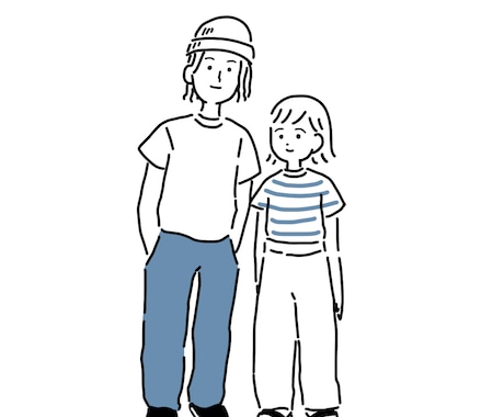 シンプルでなんかいい感じの似顔絵描きます SNSのアイコン等におすすめです イメージ2