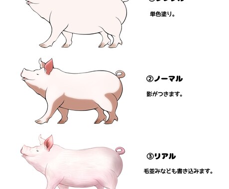 色々な動物のイラストを描きます アイコン、挿絵、ペットの似顔絵等にオススメです イメージ2
