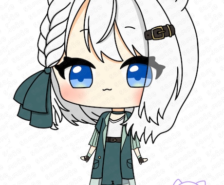 ミニキャラの全身イラスト描きます シンプルでかわいいイラストお描きします！ イメージ1