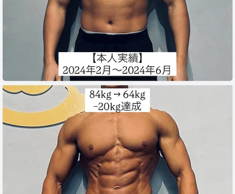 5名様限定モニター価格食事サポートを募集しています 現役フィジーク選手が食事管理・減量をサポートします イメージ2