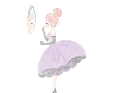 「かわいい」世界観構築♡待ち受け画像イラスト イメージ2