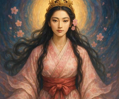 木花咲耶姫の神格で、生命と可能性を花開かせます 生命の花が咲き誇り、あなたの新たな始まりを神聖に祝福する イメージ2