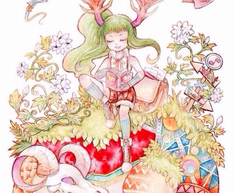 ファンタジックな水彩イラスト描きます 書籍、CD、動画　サムネ等を彩りませんか？ イメージ2