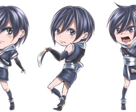最短で即日完成！？可愛い「ちびキャラ」作ります デフォルメされたSDキャラクターの作成 イメージ2