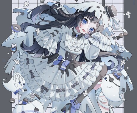 ふんわり可愛い女の子の衣装をお仕立てします 商用利用込でふんわり可愛い女の子を制作いたします！ イメージ2