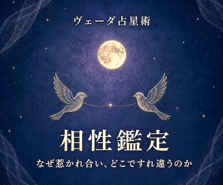 二人の宿縁を読み解く✧ヴェーダ占星術相性鑑定します なぜ惹かれ合い、どこですれ違うのか。関係の本質を知る イメージ1
