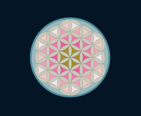 世界に一つの恋愛成就アートを作成します FlowerofLife 宇宙エネルギー・オーラパワーアート イメージ2
