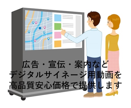 デジタルサイネージ用動画広告など制作いたします お手頃価格でドローン撮影代行から素材の提供までやっています イメージ1