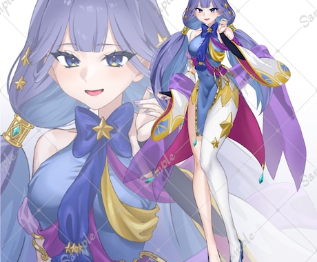 SNSアイコン・立ち絵・一枚絵制作します ご希望のイメージを大切に丁寧に制作します！ イメージ2