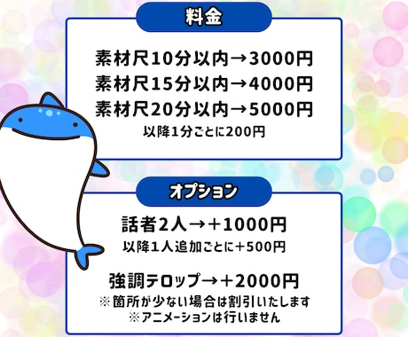 カット・テロップ作成します 10分3000円～カット・テロップ作成いたします イメージ2