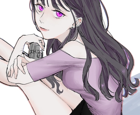 最短1日！目が印象的な女の子イラスト描きます イメージからあなただけの可愛い女の子イラスト制作します！ イメージ1