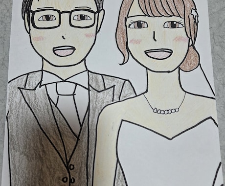 似顔絵描きます 受け取った方が笑顔になれる似顔絵を描きます イメージ2