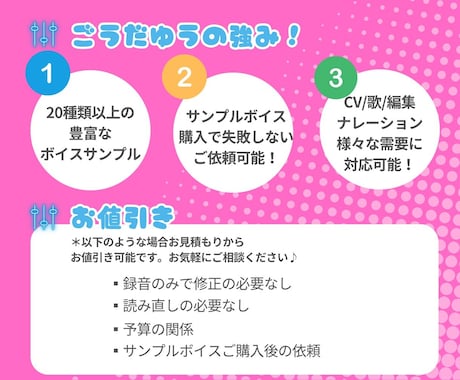 PRO認定＊声歴10年越えのボイスをお届けします 企業さま向け＊理想の声、確実にお届けします イメージ1