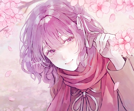 アナログ風で、きらきら艶感のあるイラストを描きます ご要望に合わせて作成します 1枚絵やアイコン・動画サムネに◎ イメージ2