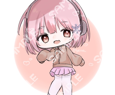 可愛いデフォルメイラストお描きします SNSアイコン、ヘッダー等にピッタリ！ イメージ1