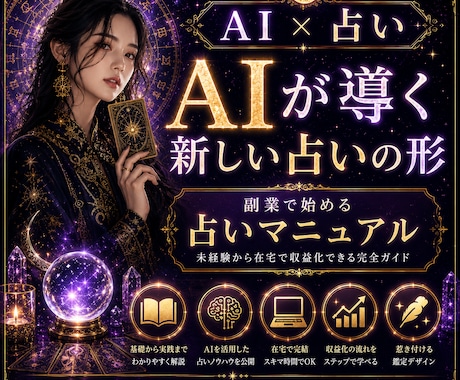 特別価格！5名限定！AI×占いのやり方教えます 顔出し不要で始める新時代の収益化ガイド！初心者×副業歓迎！！ イメージ1