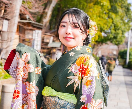 成人の振り袖姿を、写真に残します 「あなたが輝く瞬間を、最高の一枚に」 イメージ1