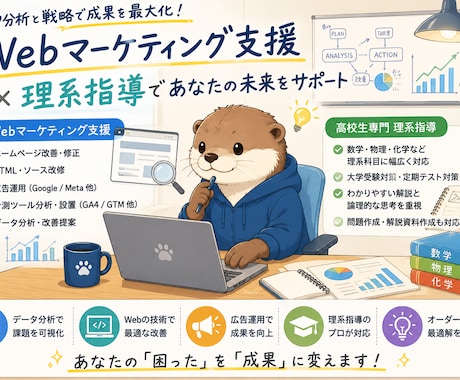 HPやLPの改善点を診断します 集客率・反応率アップの改善案をご提案 イメージ1